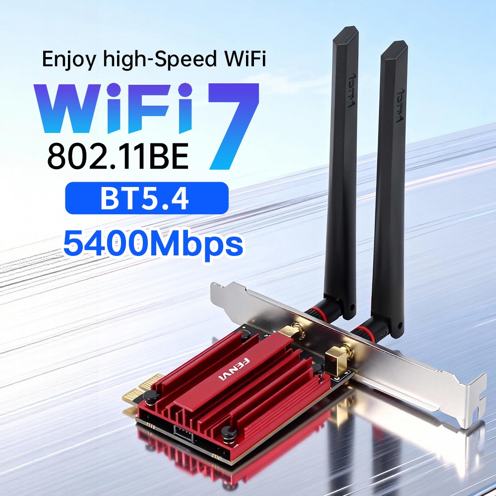 MT7925 WiFi 7 PCI‑E Card Bluetooth 5.4 Tri‑Band 5400Mbps Desktop Network Adapter