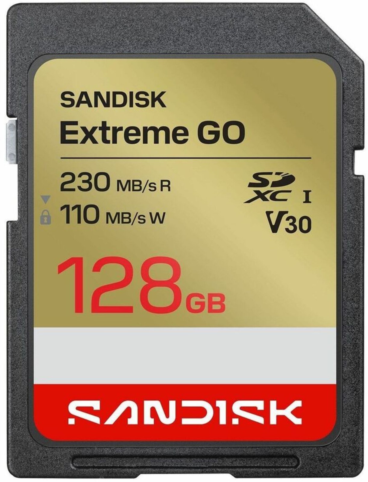 SanDisk - SDSDXGN-128G-GNCIN - SanDisk 128 GB Class 10/UHS-I (U3) V30 SDXC -