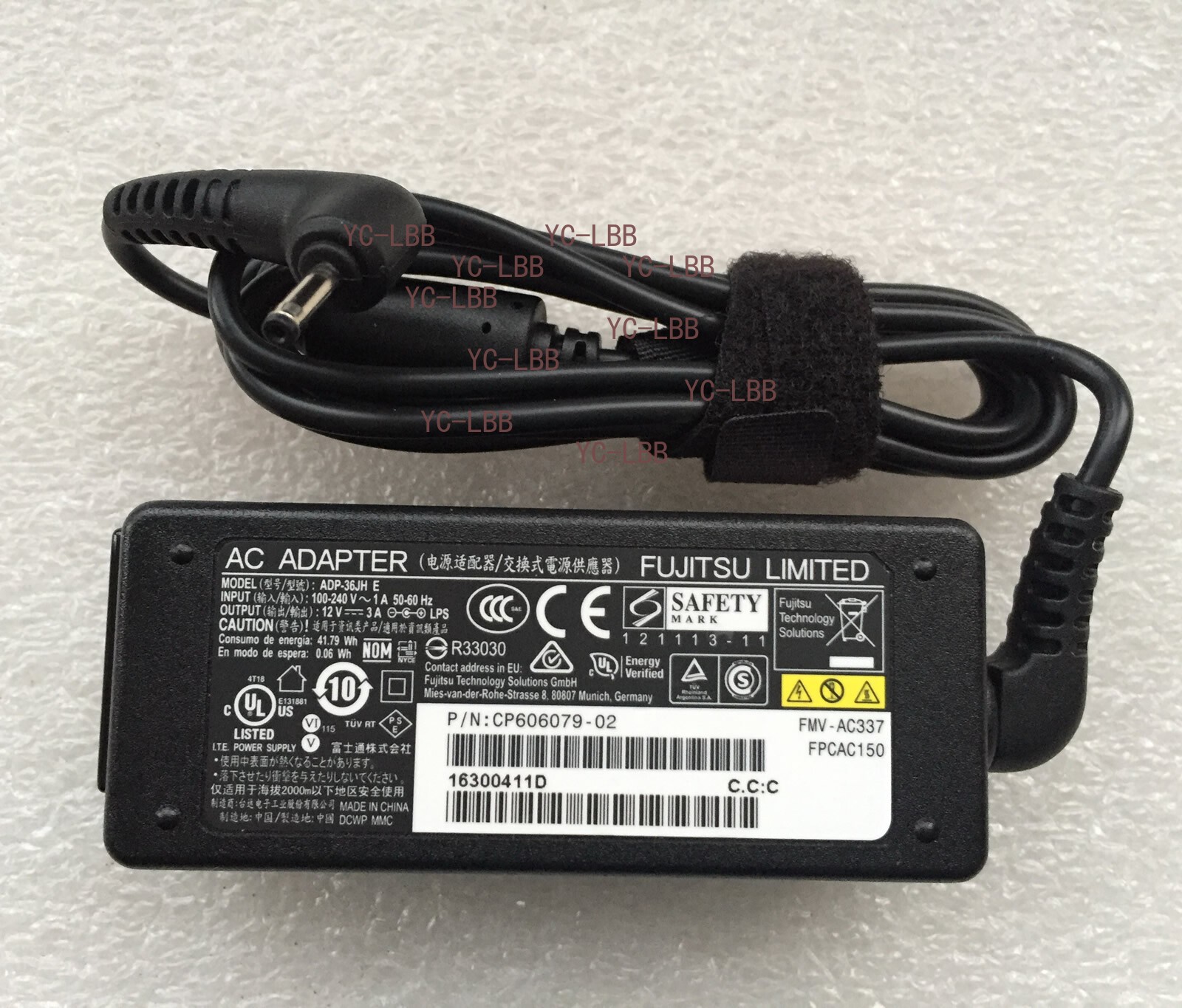 New Original Fujitsu 12V 3A AC Adapter for Fujitsu Stylistic Q555 Series Tablet@