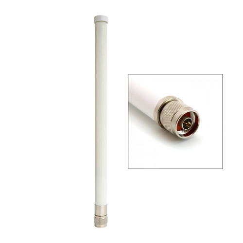 Alfa 9 dBi AOA-2458-79AM 2.4/5 GHz Dual Band Outdoor WiFi omni antenna N-male