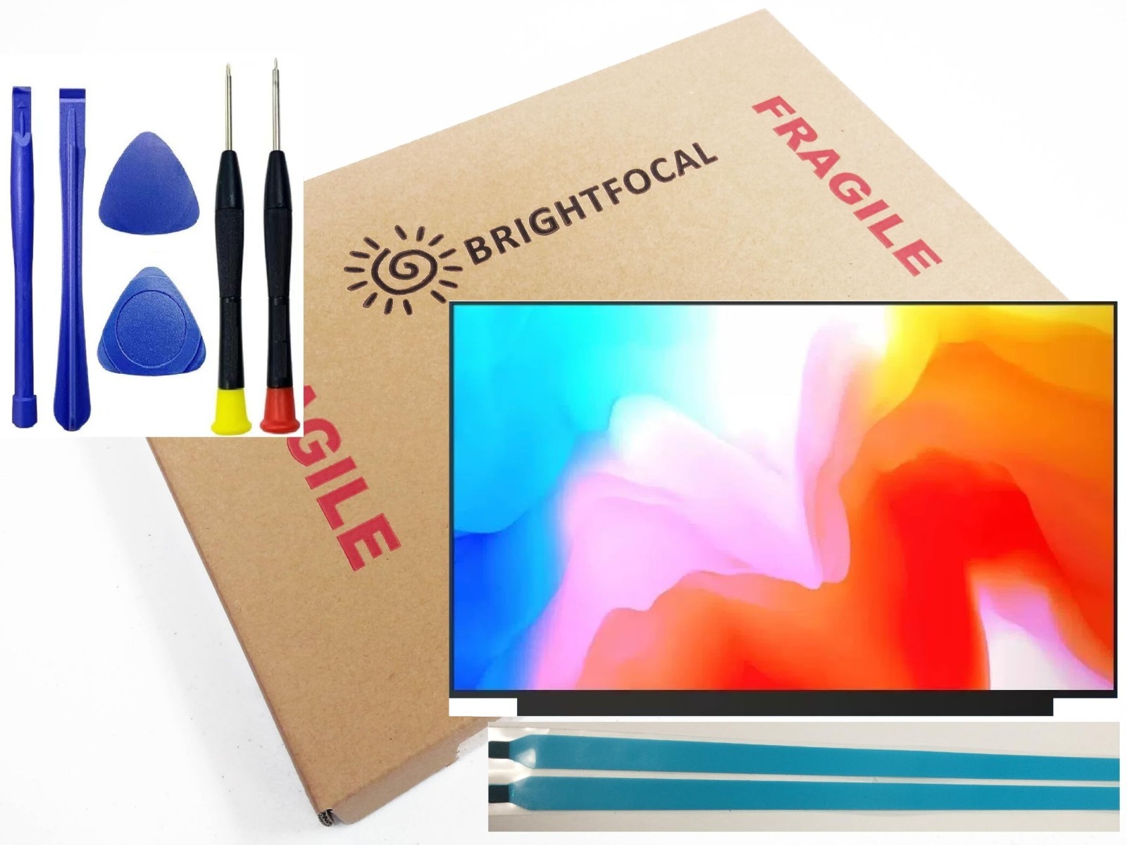 15.6" FHD Matte LCD Screen Replacement - 1920x1080 Slim Display + Tools