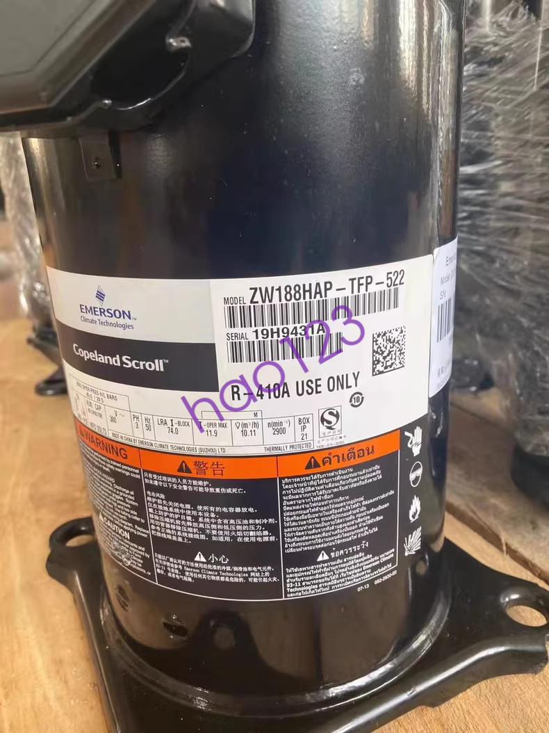 1PCS Emerson Valley Wheel Compressor ZW188HAP-TFP-522 new via DHL/FedEx