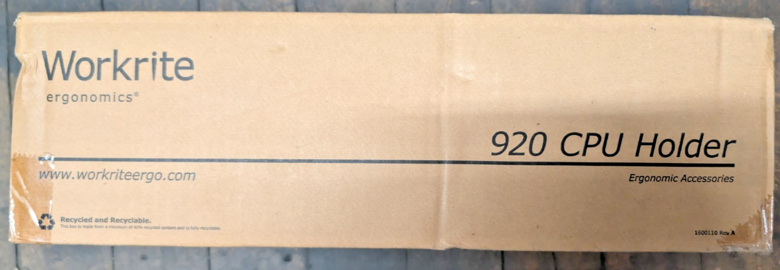 Workrite Ergonomics 920 CPU Holder In Box Sealed