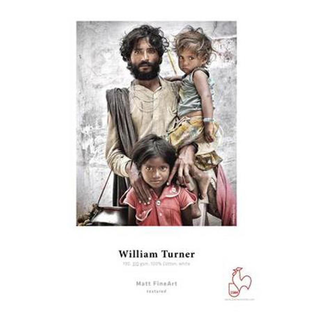 Hahnemuhle William Turner, 100 % Rag, Natural White Matte Inkjet Paper, 24 mil.,