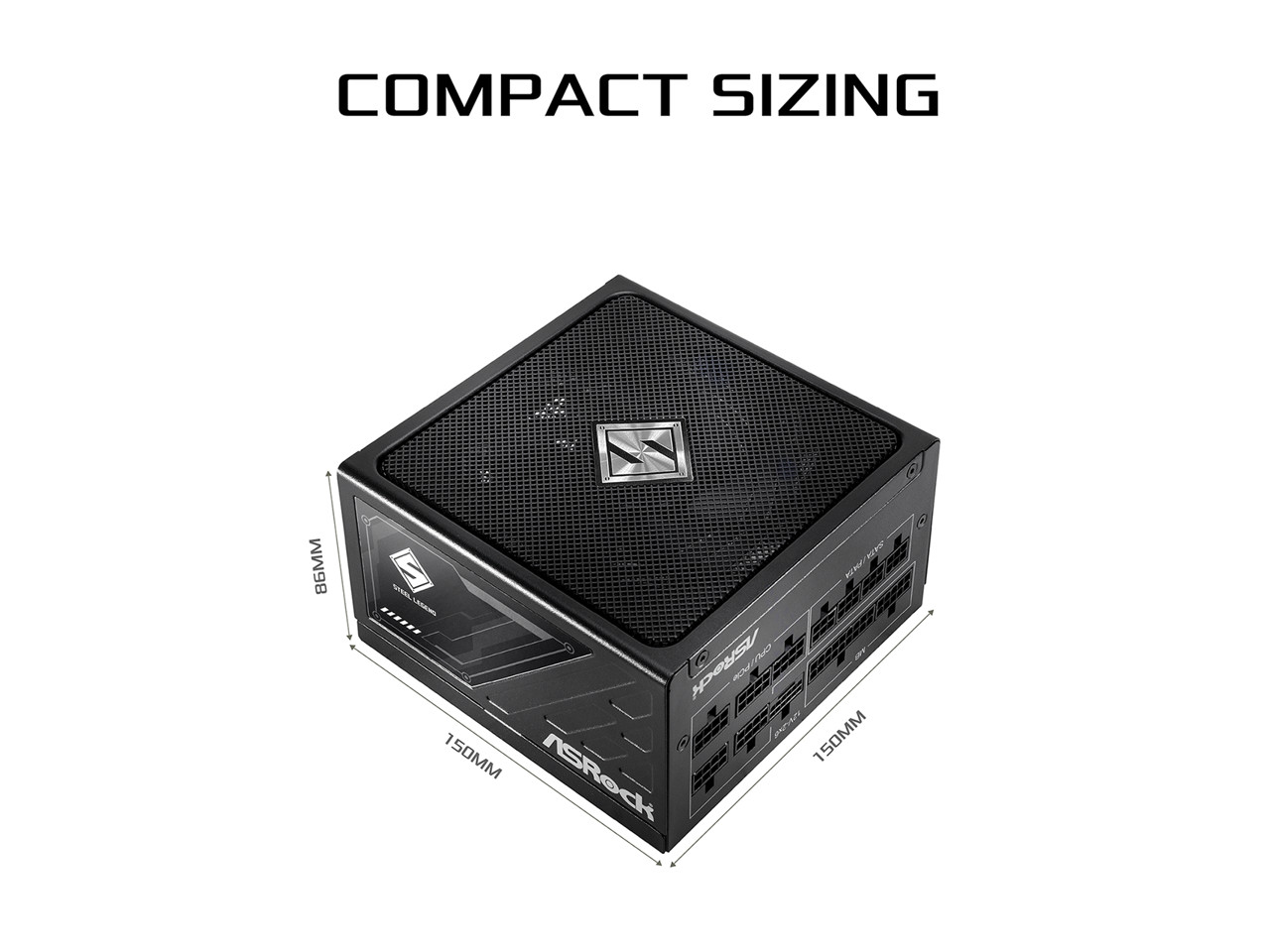 ASRock Steel Legend SL-1000G 1000W 80 PLUS GOLD & Cybenetics PLATINUM Full