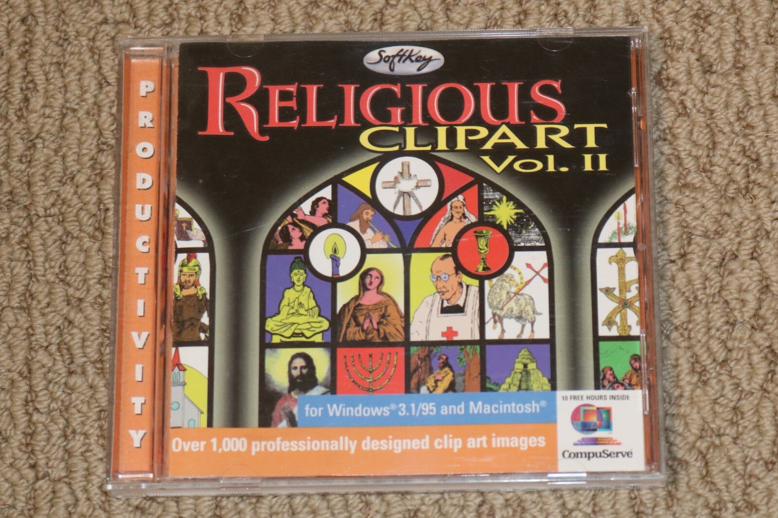 Religious Clip Art Vol II  Mac CD ROM  Windows 3.1 /95 and Macintosh