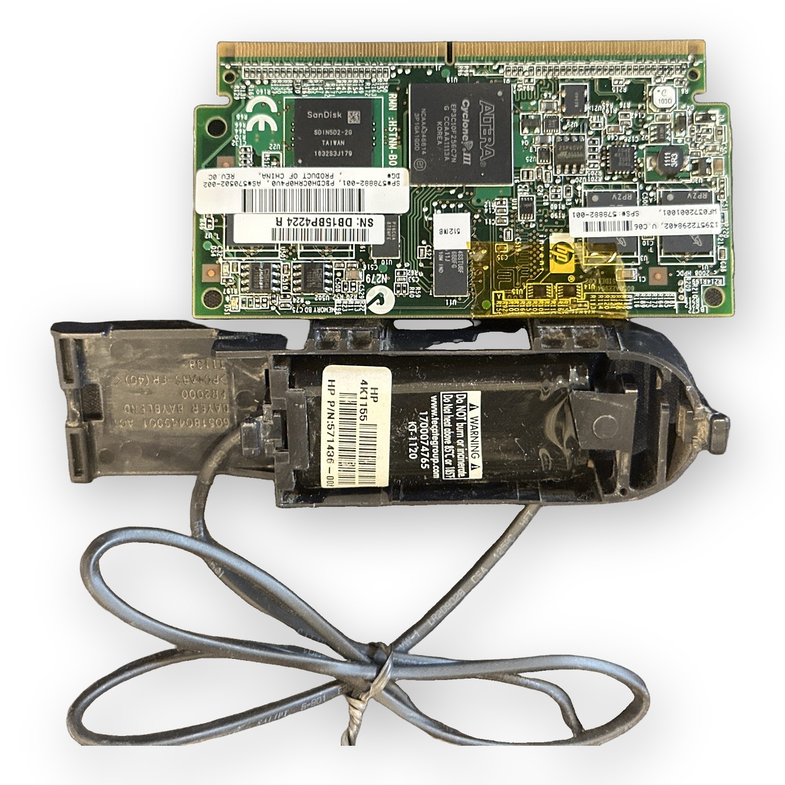 HP 578882-001 512MB FBWC Cache Module + 587324-001 Capacitor P410i 570502-002