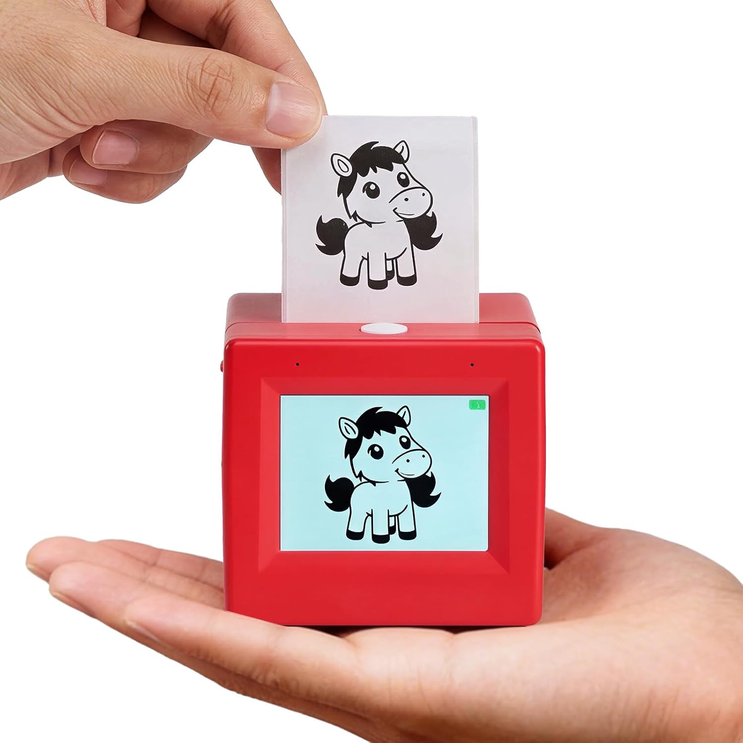 Smart AI Voice Sticker Printer Cube, Magic Thermal Sticker Maker with Display, I