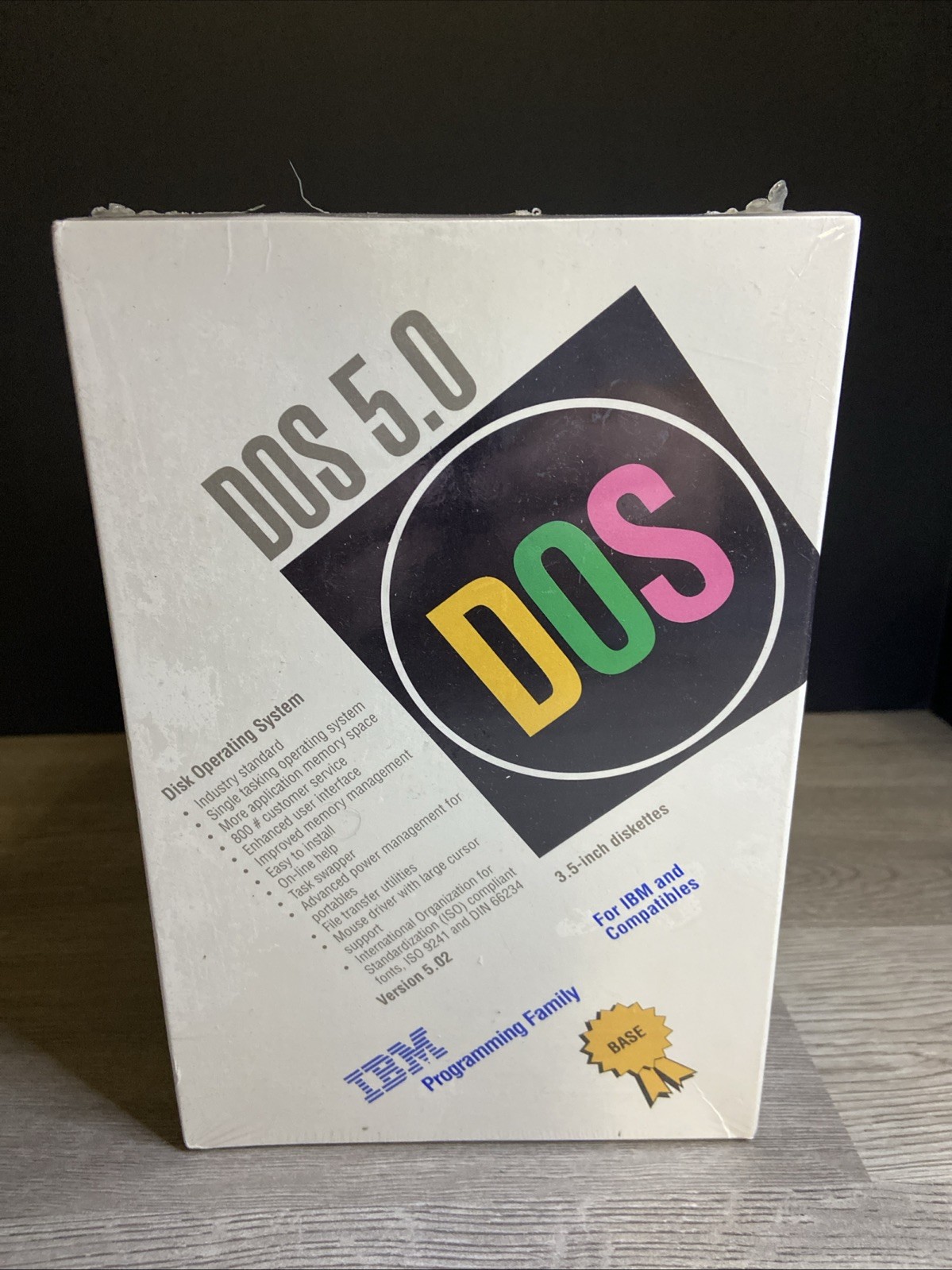 Microsoft MS DOS 5.02 IBM 3.5 inch Diskettes IBM and Compatibles NEW SEALED