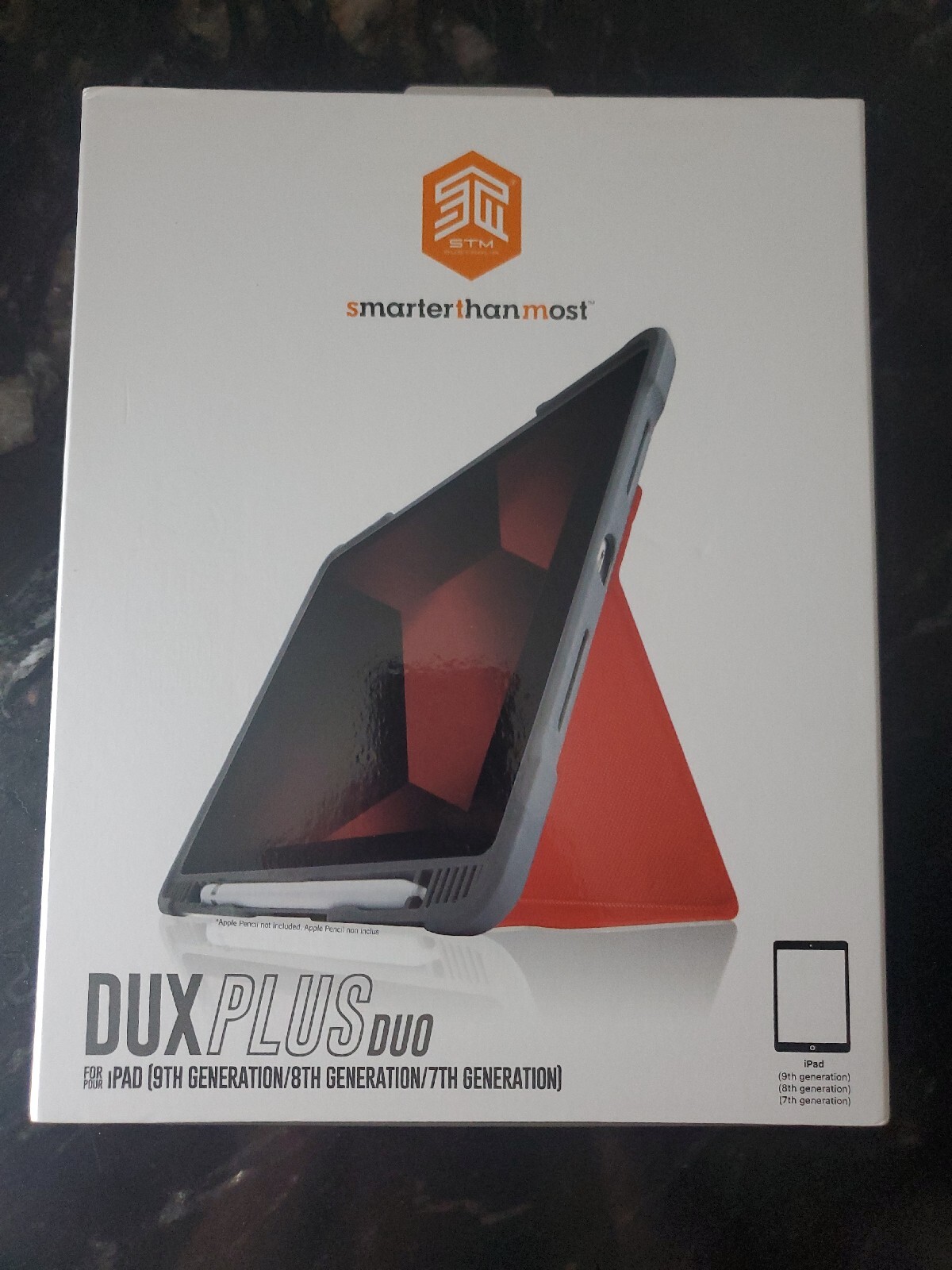 STM Bags Dux Plus Duo Case for Apple iPad 10.2 Inch 2019 & 2020 Red Military NEW