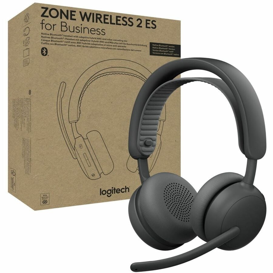 Logitech Zone Wireless 2 ES Noise-Canceling Wireless Headset with Adaptive