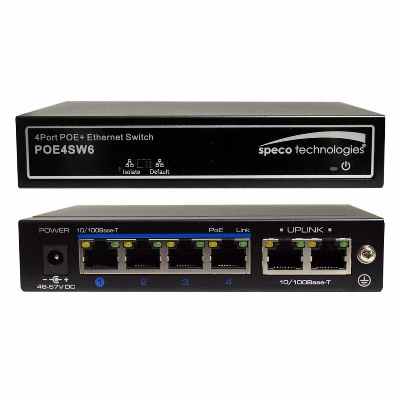 POE4SW6-4-Port 10/100Mbps 802.3af/at PoE Switch