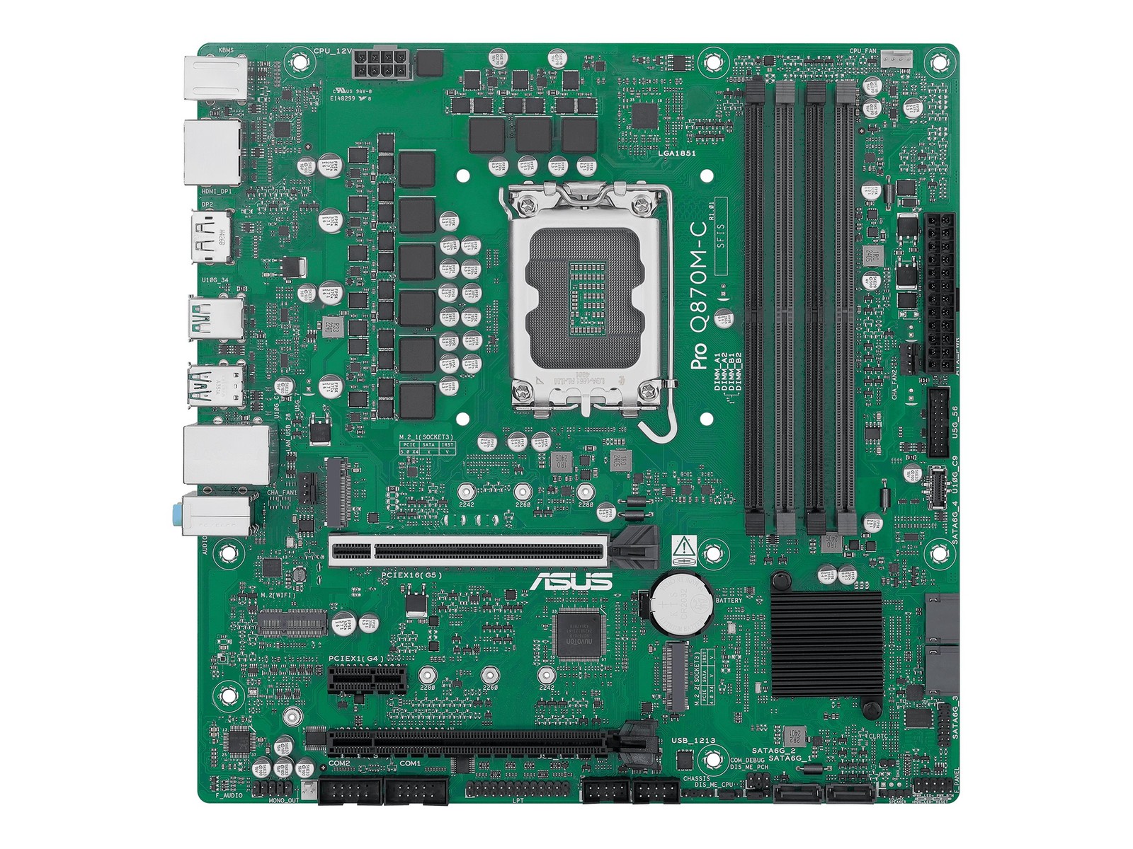 ASUS Pro Q870M-C-CSM Motherboard micro ATX LGA1851 Socket Q870 90MB1KEP-M0EAYC