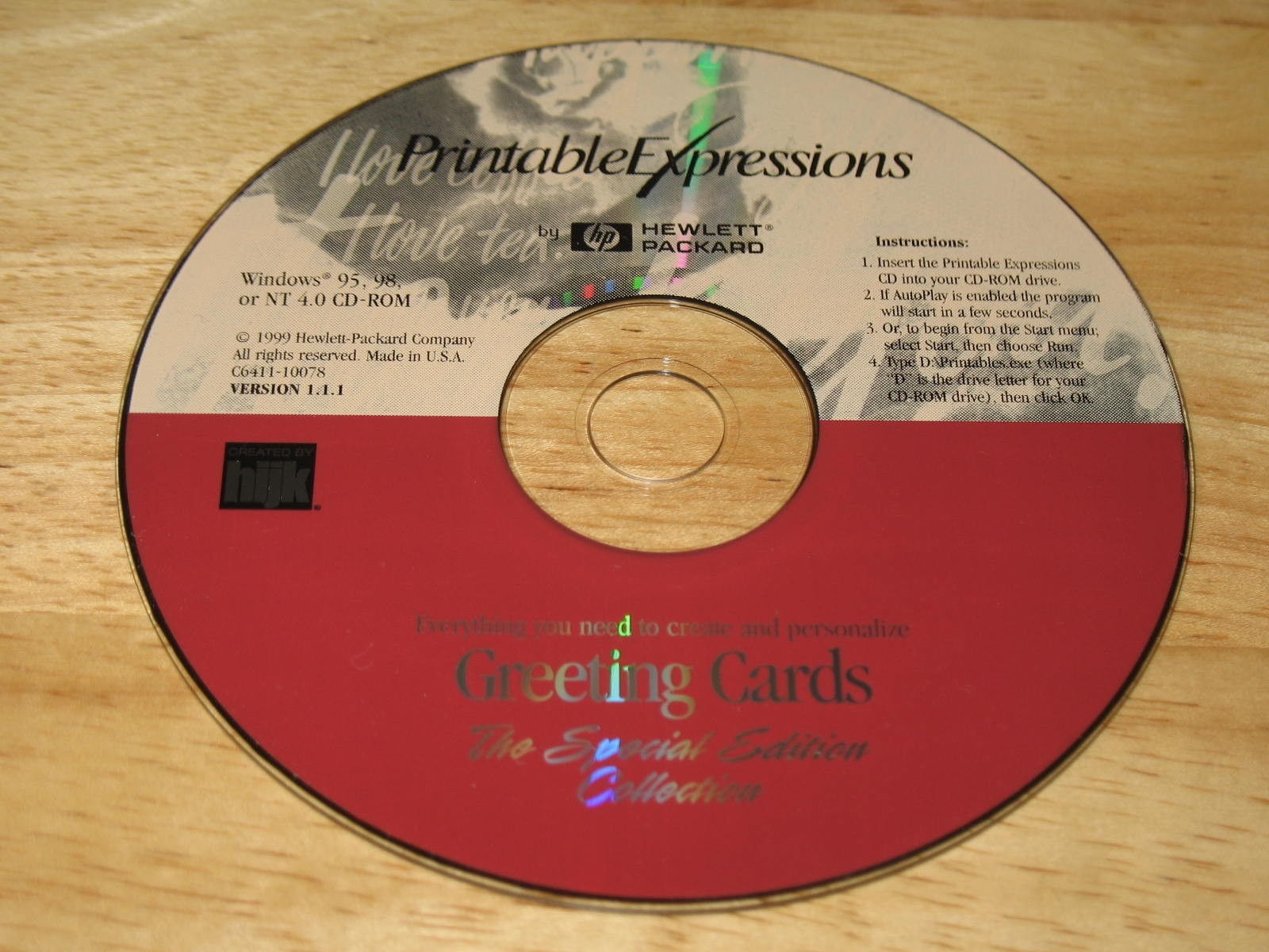 Printable Expressions Greeting Cards Special Edition Collection PC CD-ROM 1999