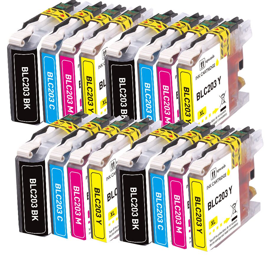 16 PK Premium Ink fits Brother LC203 Series MFC-J460DW MFC-J5720DW MFC-J4320DW