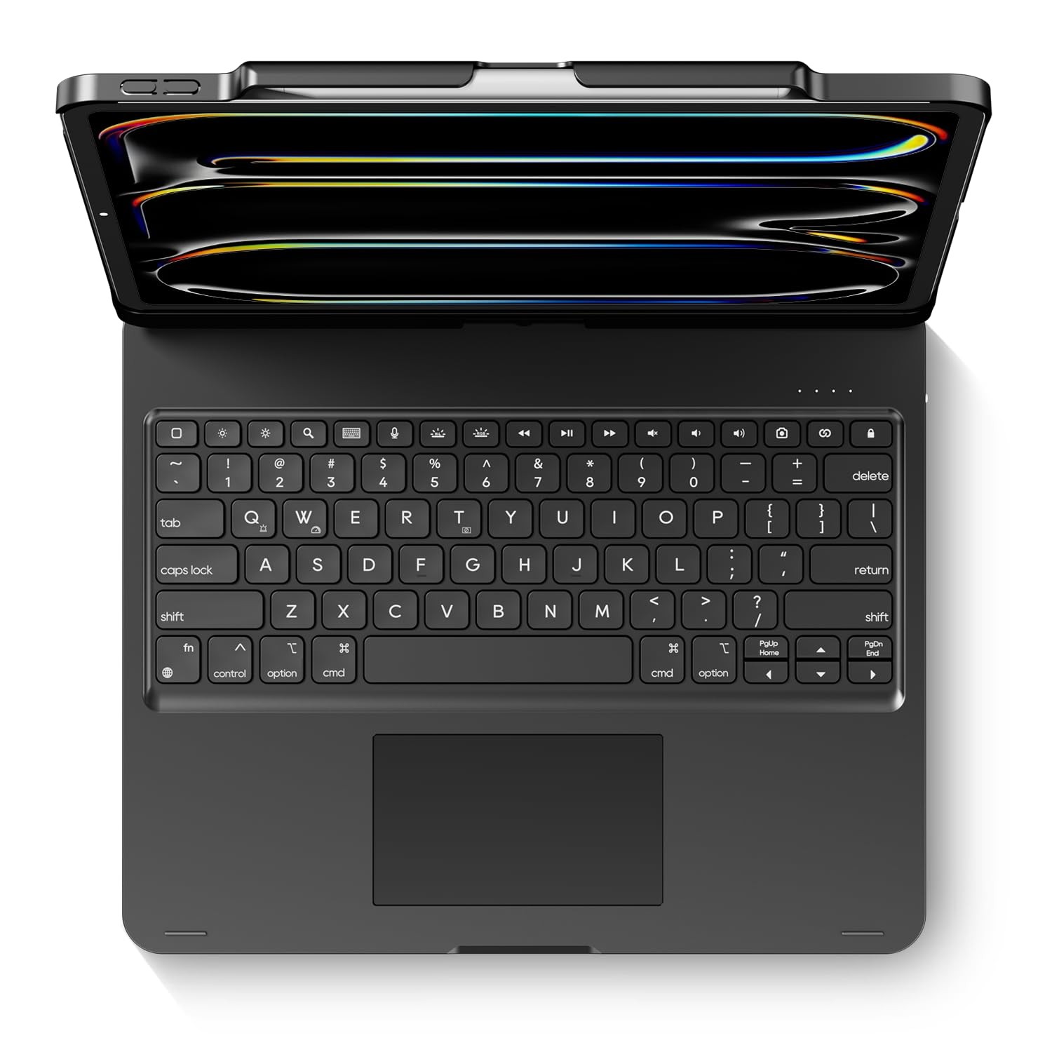 edaiser Swivel Keyboard Case for iPad Air/Pro 13" & 12.9" 3rd-6th Gen Black