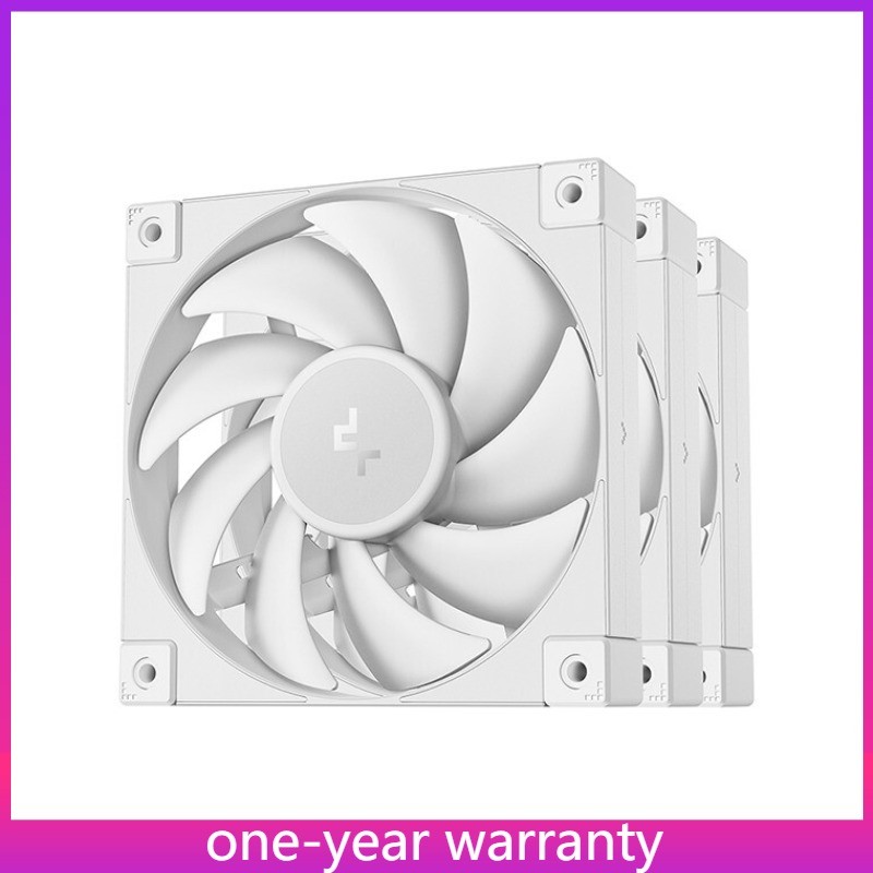 1PCS DeepCool FD12 White 3 IN 1 Performance 120mm Case Fan New Fast Delivery