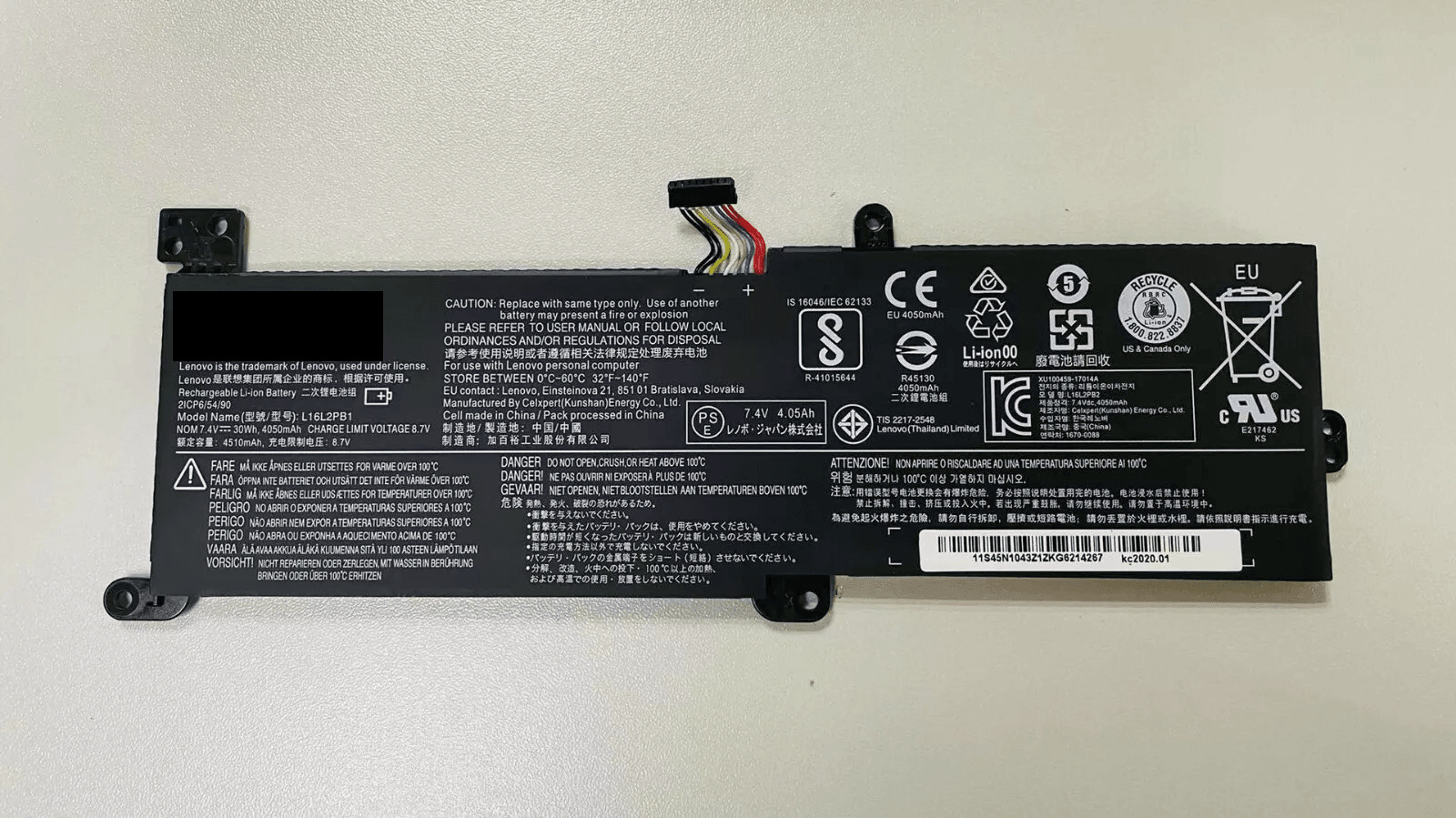 Battery L16L2PB1 L16L2PB3 L16M2PB1/L16M2PB2 L16C2PB2 For 320-15IKB -15IA