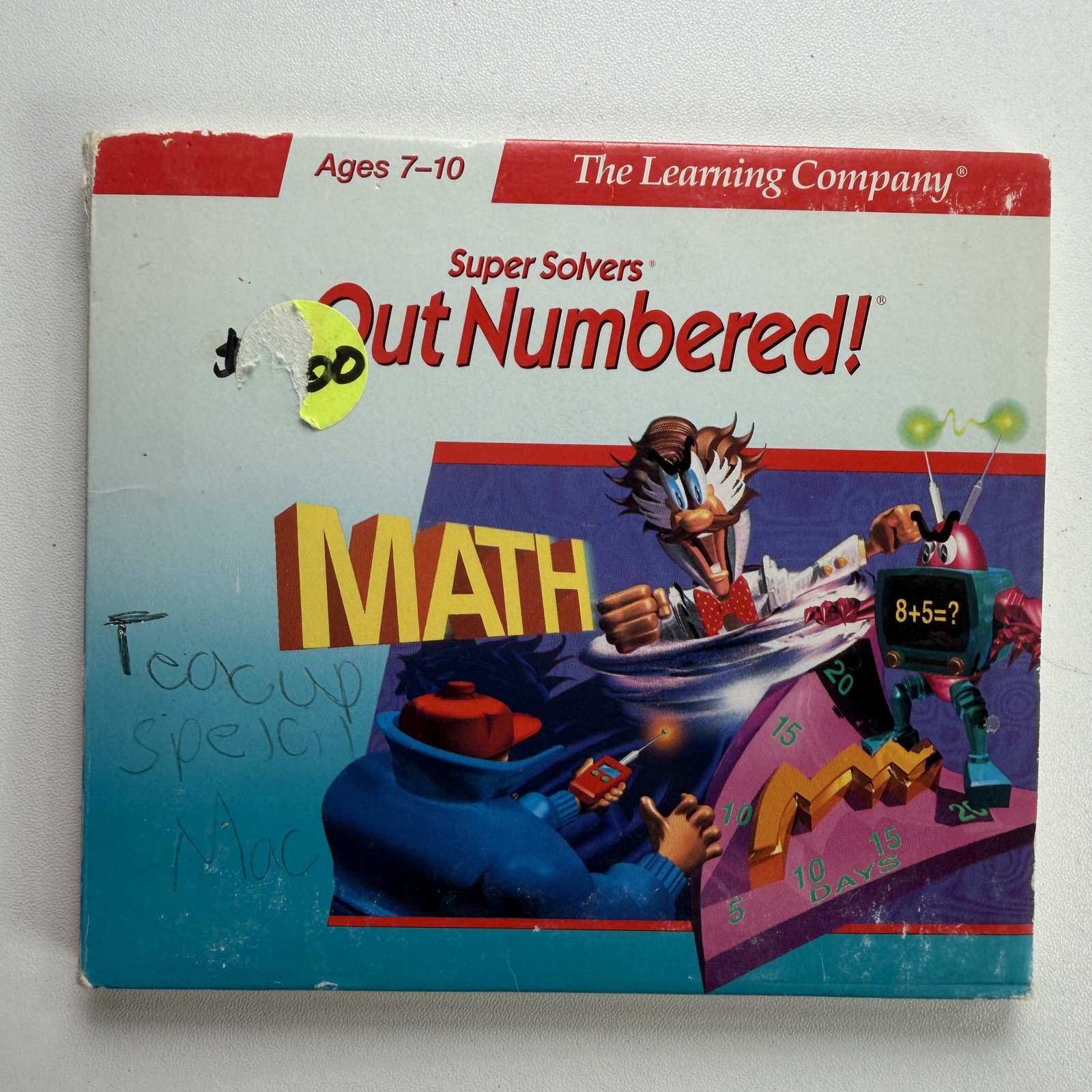 Super Solvers OutNumbered Math Educational Software CD-ROM PC Mac Ages 7-10