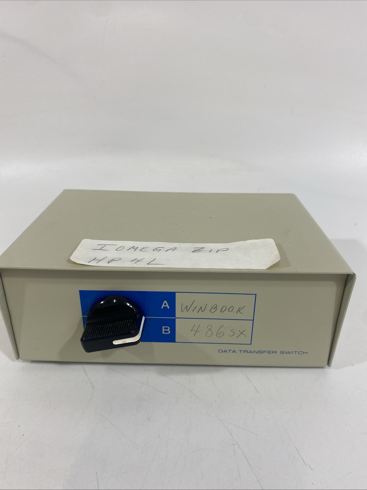 Vintage 2 Device Data Transfer Switch A/B with (3) 25 Pin Ports