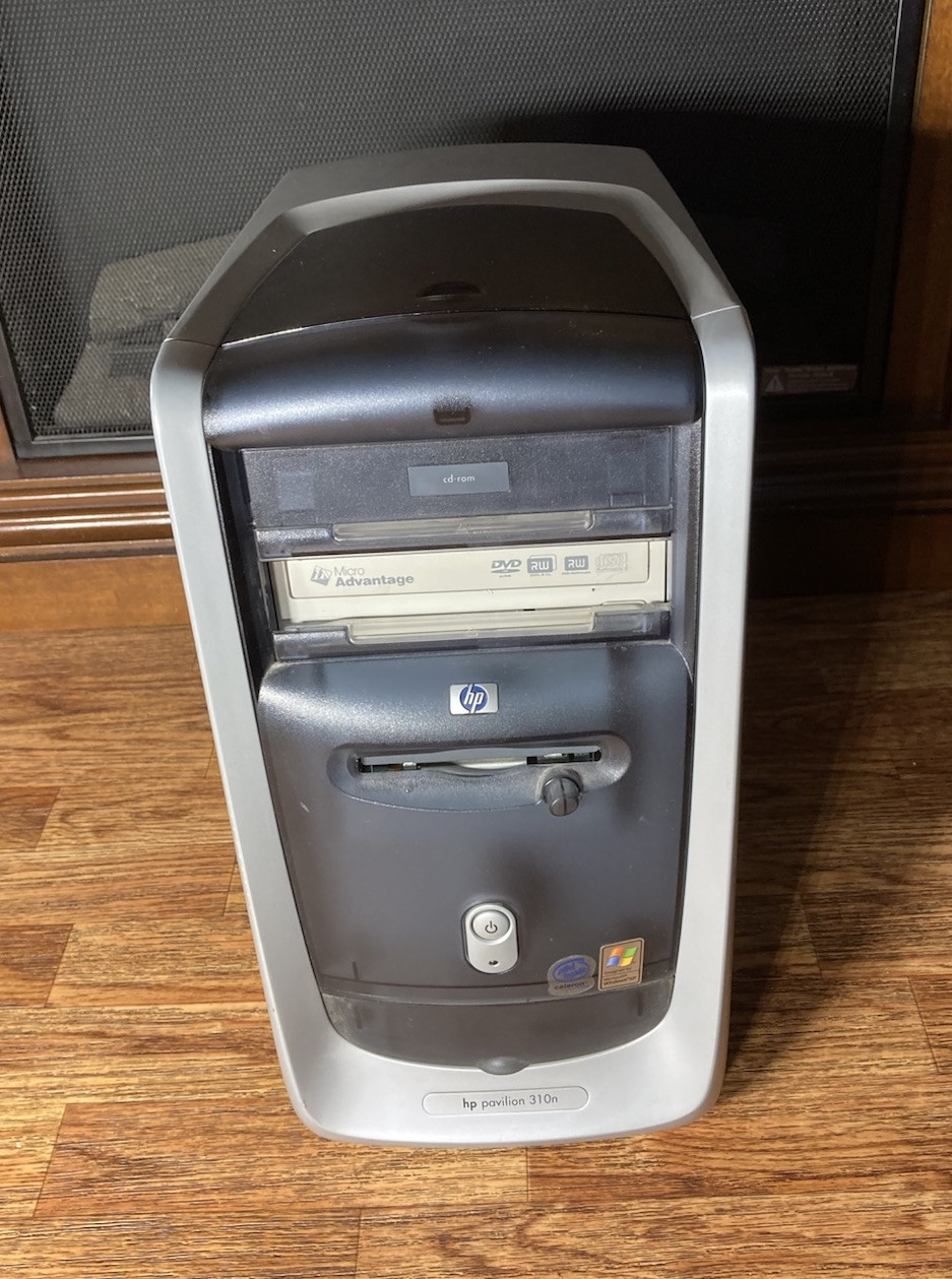 HP Pavilion 310n Desktop Computer Tower Missing Parts Not Working For Parts