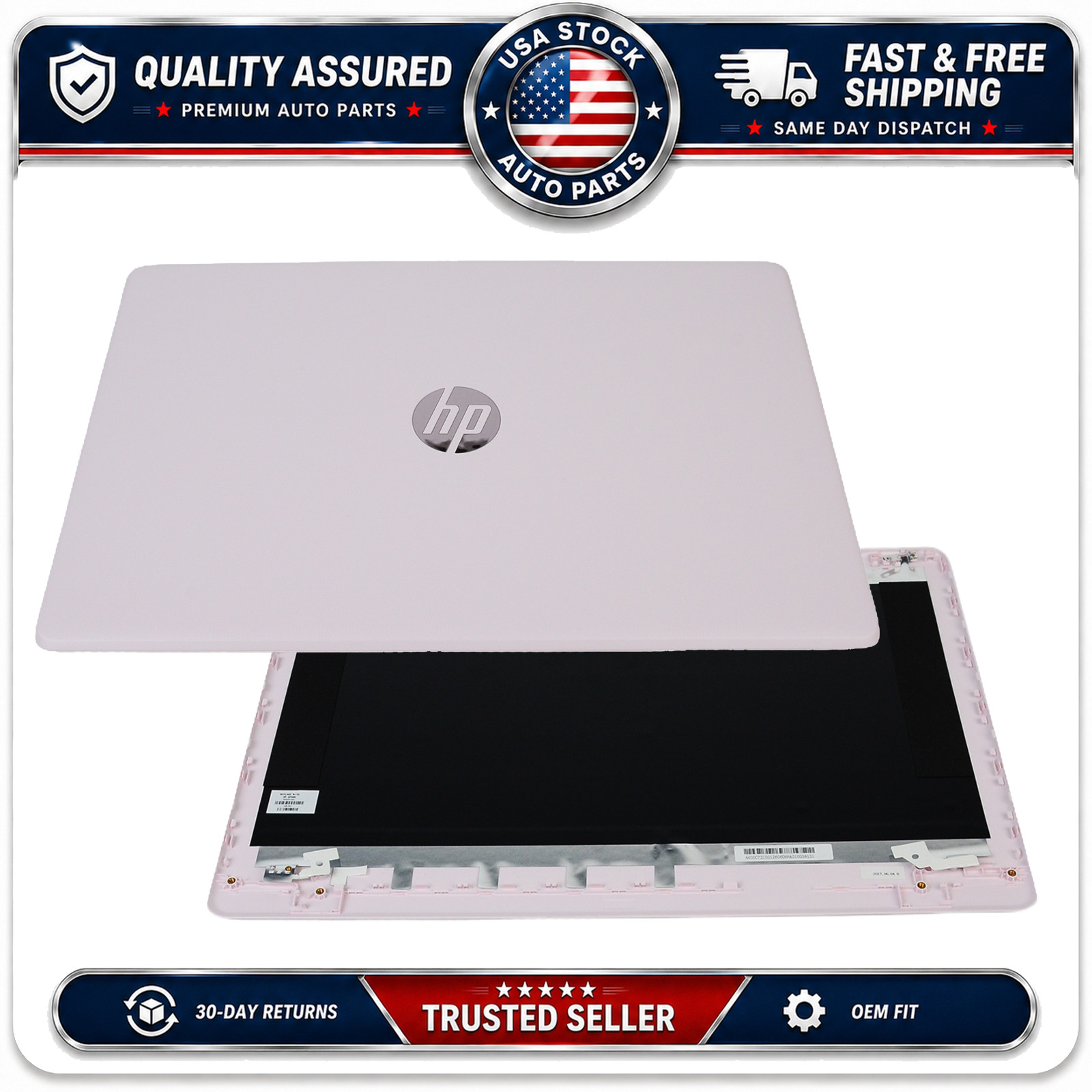 Pink New LCD Back Cover Rear Cover for HP Pavilion 17-AY 17BS 17-BS 933297-001