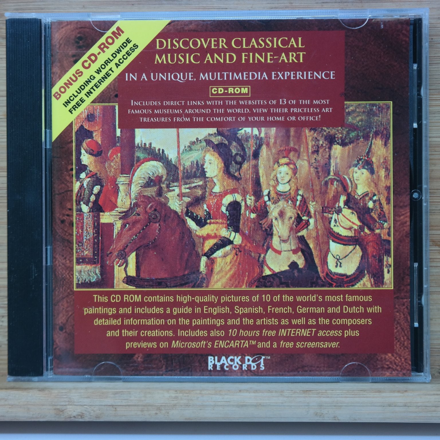 Discover Classical Music and Fine Art Cd-rom PC Windows 3.1 95 Educational