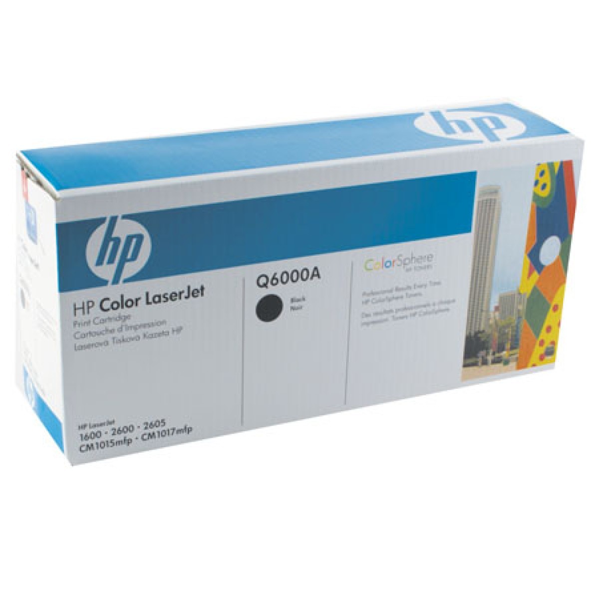 GENUINE HP ColorSphere LaserJet Printer Cartridge BLACK Toner NEW  Q6000a / 124A