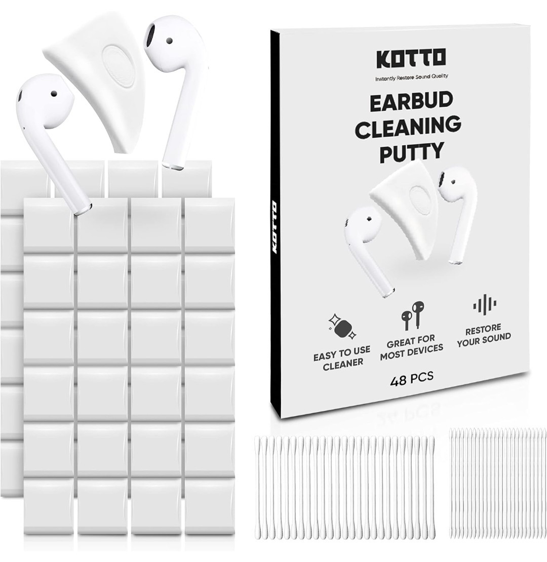 KOTTO 48PC Earbud AirPod Cleaning Kit Headphone Phone Laptop Cleaner