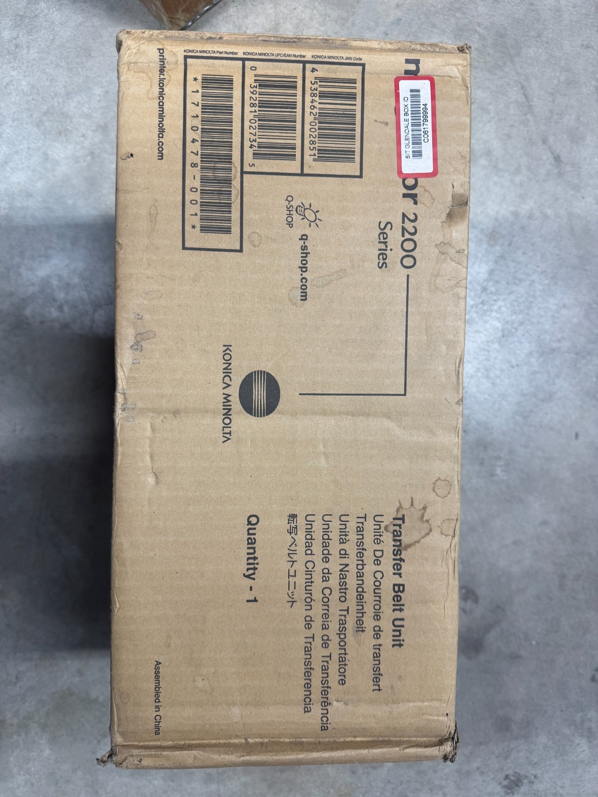 Original Transfer Unit Konica Minolta MagiColor 2200 / 1710478-001 Transfer Belt