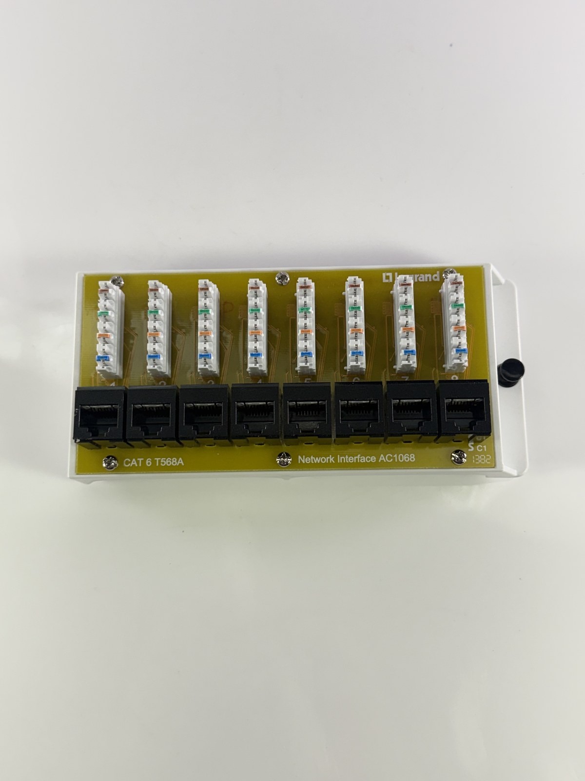 Legrand On-Q AC1068 Network Interface CAT6 T568A 8-Port Distribution Module