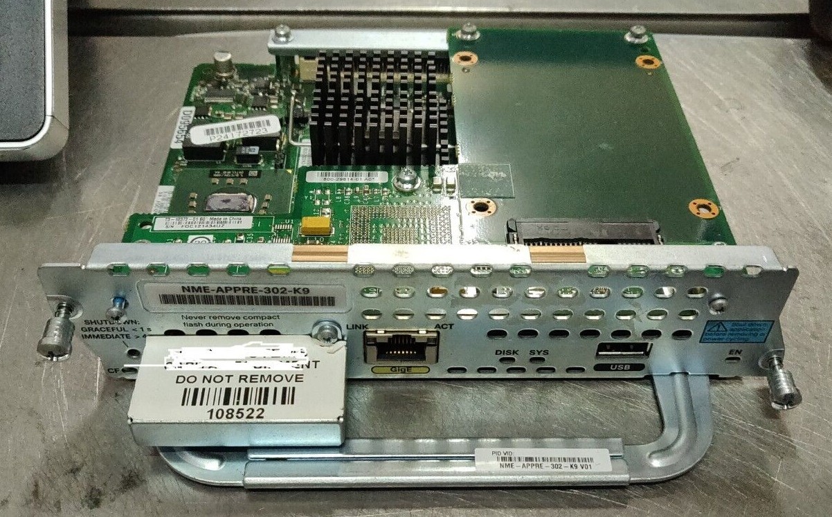 Cisco NME-APPRE-302-K9 V01 Application Extension Platform - No HDD