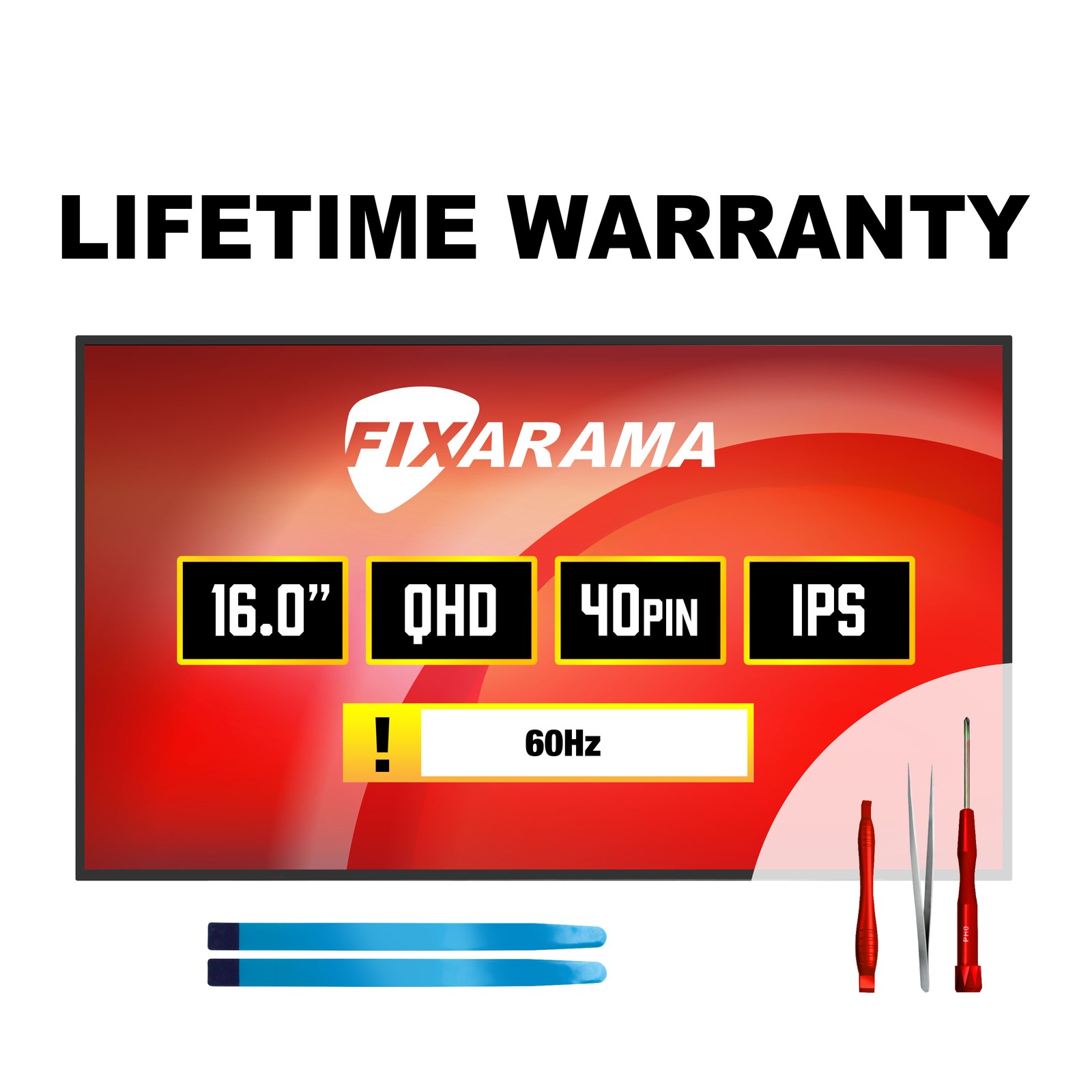 CSOT MNG007DA1-H WQXGA 40 pin IPS Matte LCD Screen + Tools GRADE A+ FIXARAMA