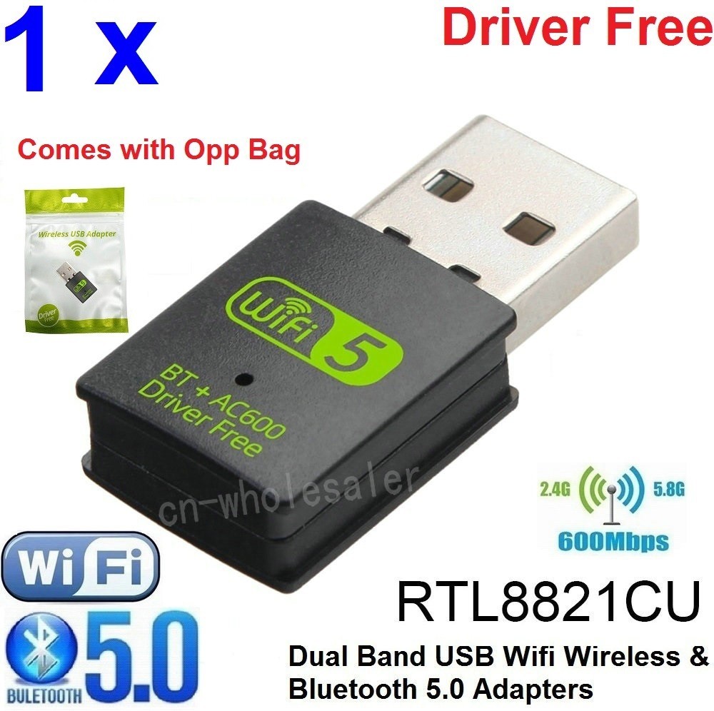 Lot 100 x USB WiFi Bluetooth Adapters 600Mbps 2.4/5Ghz Wireless Network Receiver