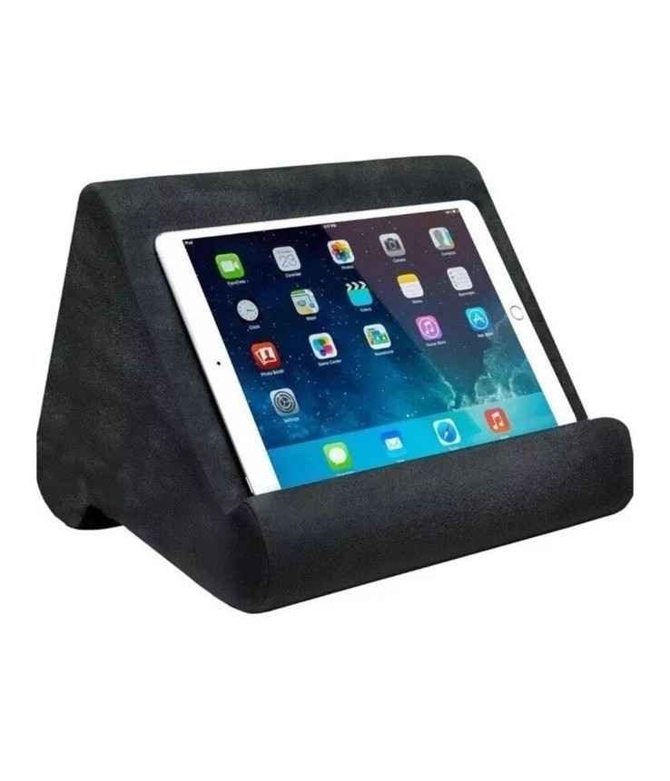 Pillow Pad Ultra Multi-Angle Soft Tablet Stand Gray Reading Holder NEW
