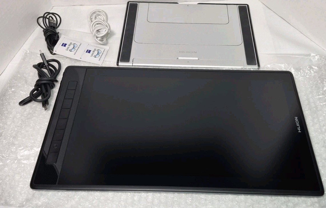 16" Huion KAMVAS Pro 16 2.5K Drawing Tablet With Cables & Stand GT1602 (No Pen)