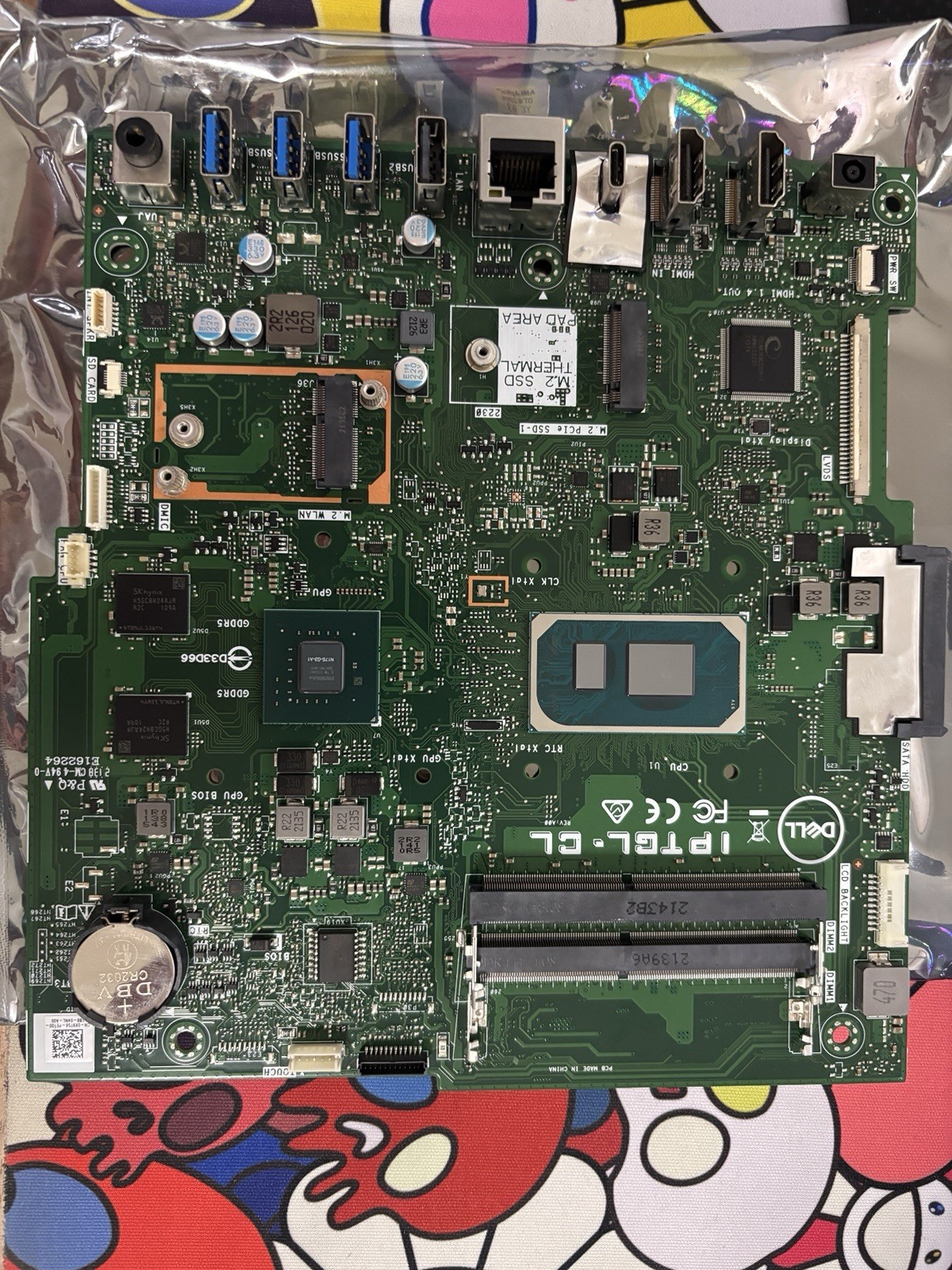 Dell OEM Motherboard K9T56 IPTGL-CL DDR4 AIO Board HDMI USB-C LAN