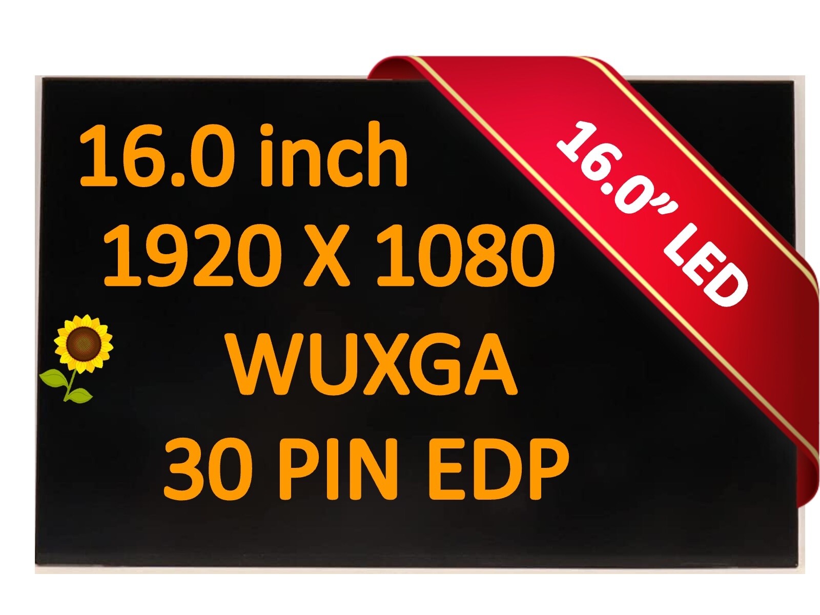 N160JCA-EEK Laptop Led Lcd Screen Panel Matrix 16" FHD 1920x1200 30 Pin 60Hz NEW