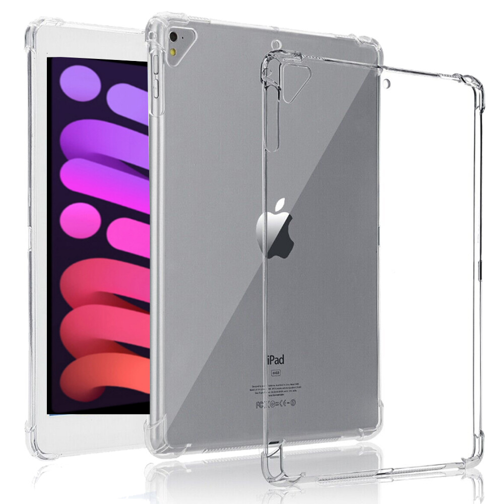 Clear Silicone TPU Case For iPad 9th 8th 7th 6th 5th 4th Generation Pro Mini Air