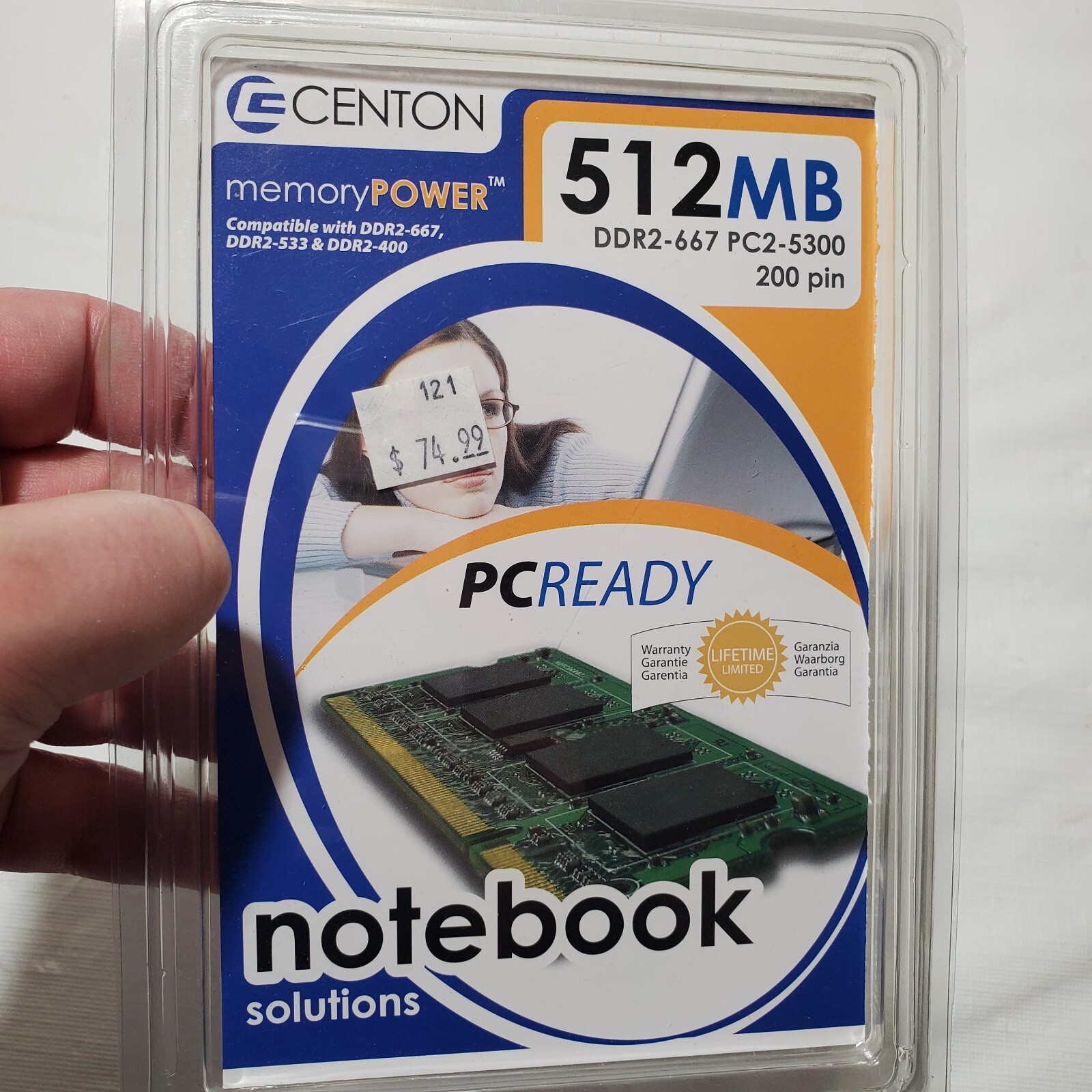 Centon Memory Power 512MB PC2-5300 200 Pin Desktop RAM Memory DDR2-667