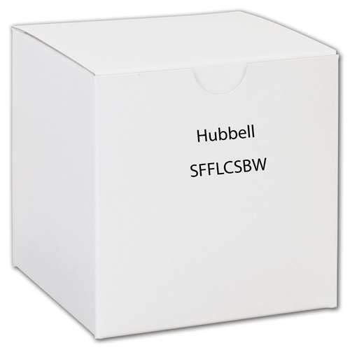 Hubbell SFFLCSBW Keystone Adapter LC Flush Mount White