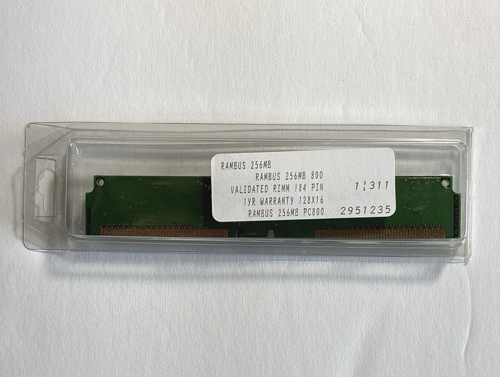 DELL Memory Rambus 256MB (2x128MB) RIMM 184 PIN RDRAM