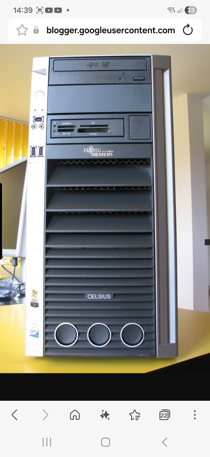 fujitsu siemens celsius m450