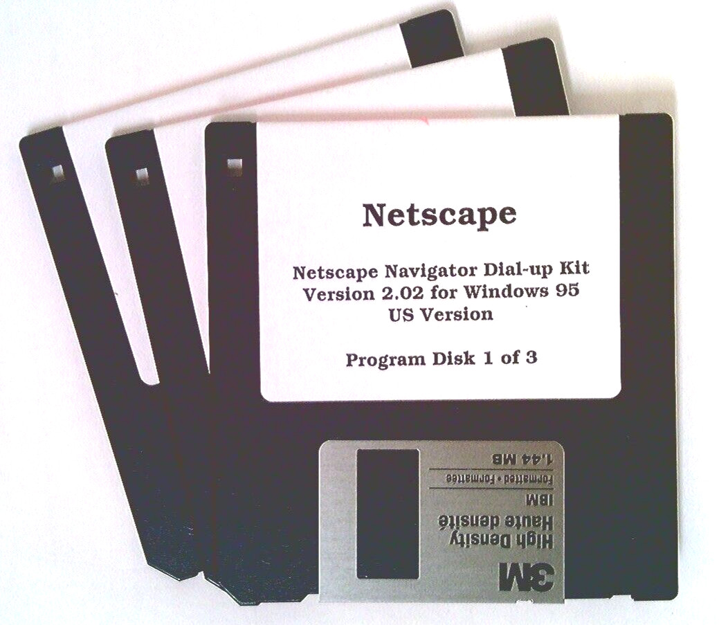 Netscape Navigator 2.02~Dial-up Kit~Windows 95~3.1~Rare~Vintage Software~1997