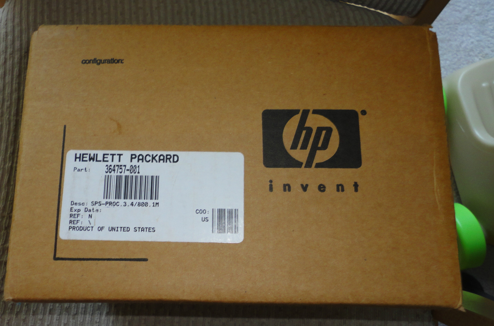 364757-001 HP Intel Xeon processor - 3.4GHz NEW & SEALED