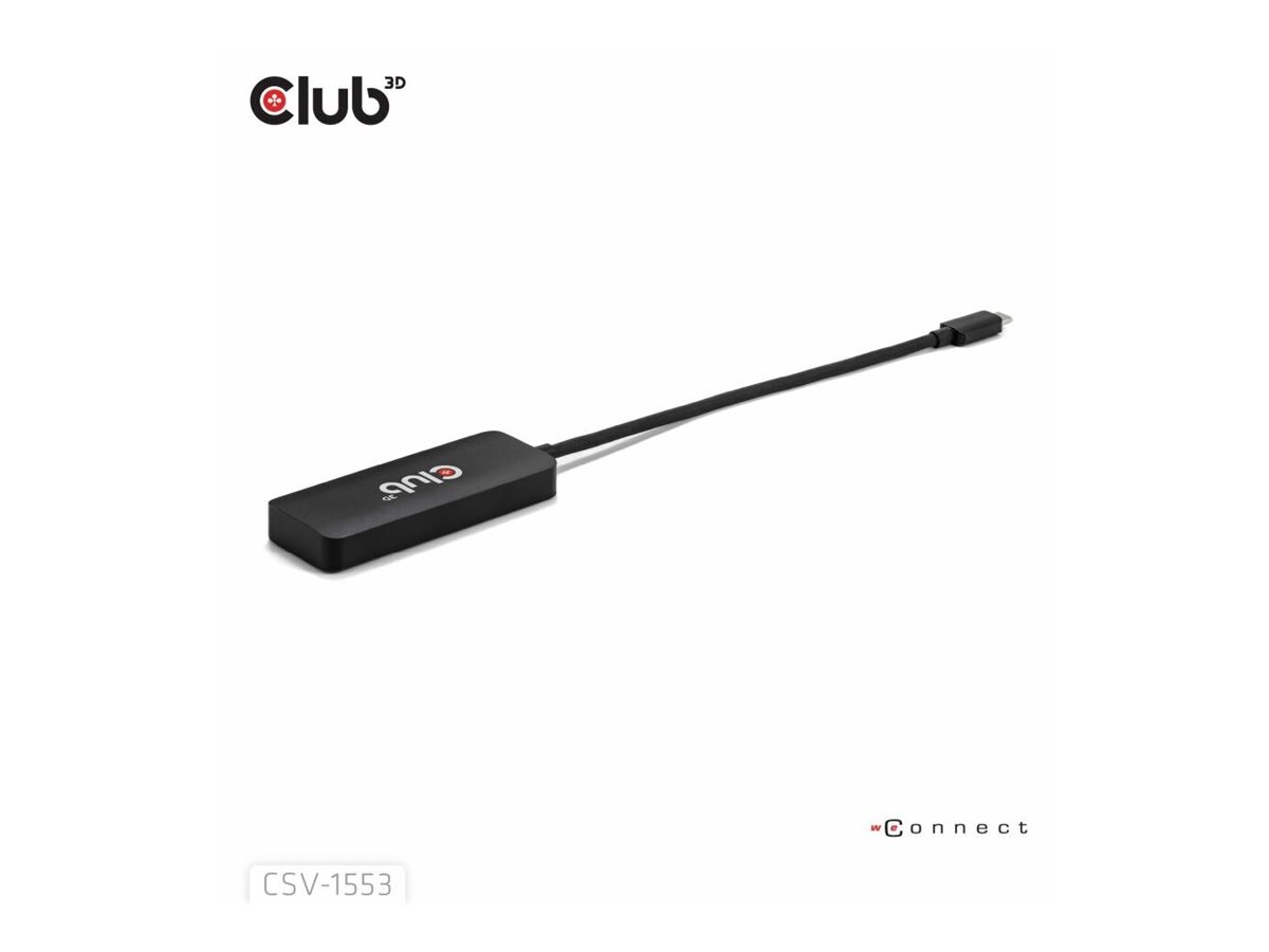 Club 3D Multi Stream Transport Hub USB 3.2 Type C > 3x DisplayPort CSV-1553