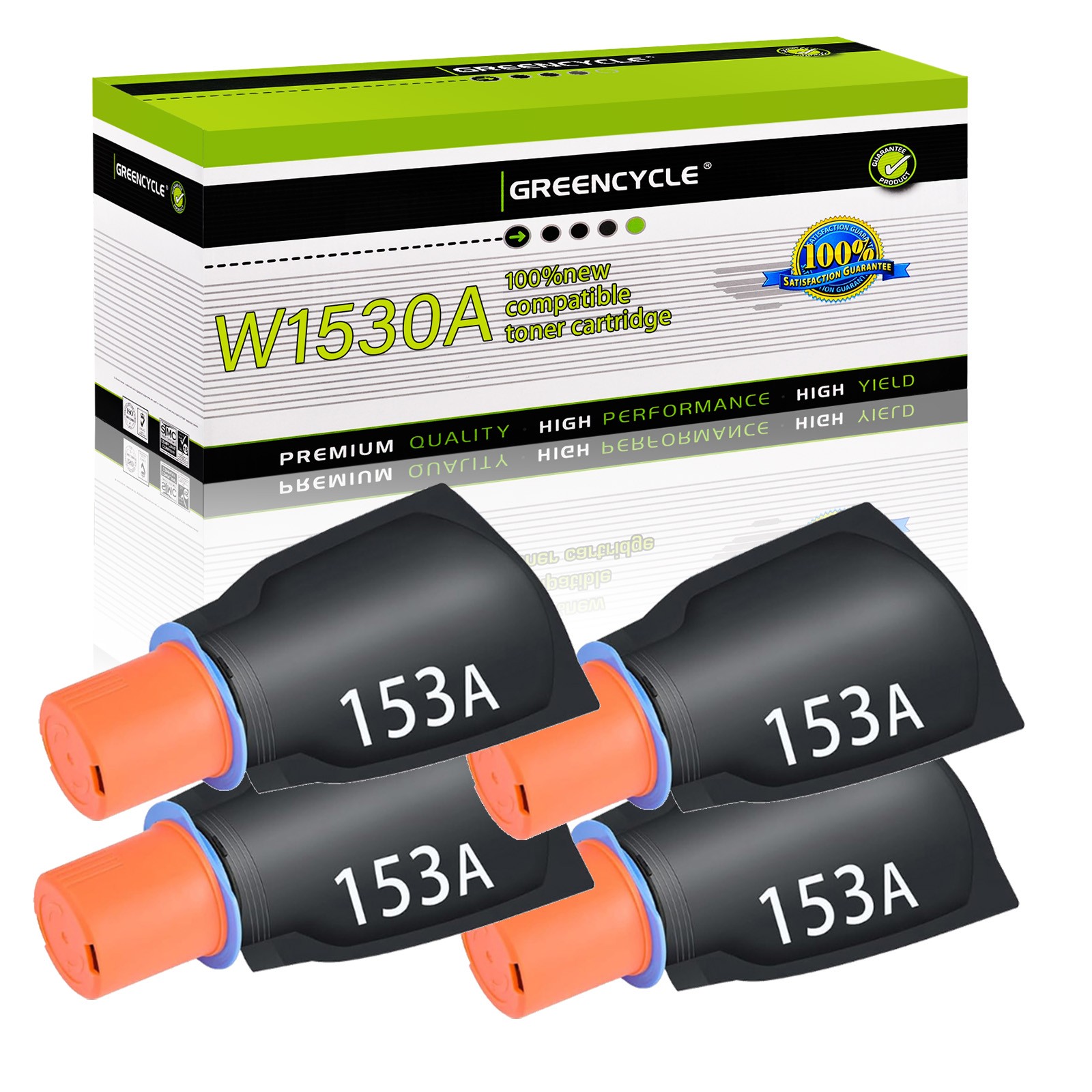 4PK Compatible HP 153A Toner Reload Kit for Laserjet Tank 2504dw MFP 2604sdw