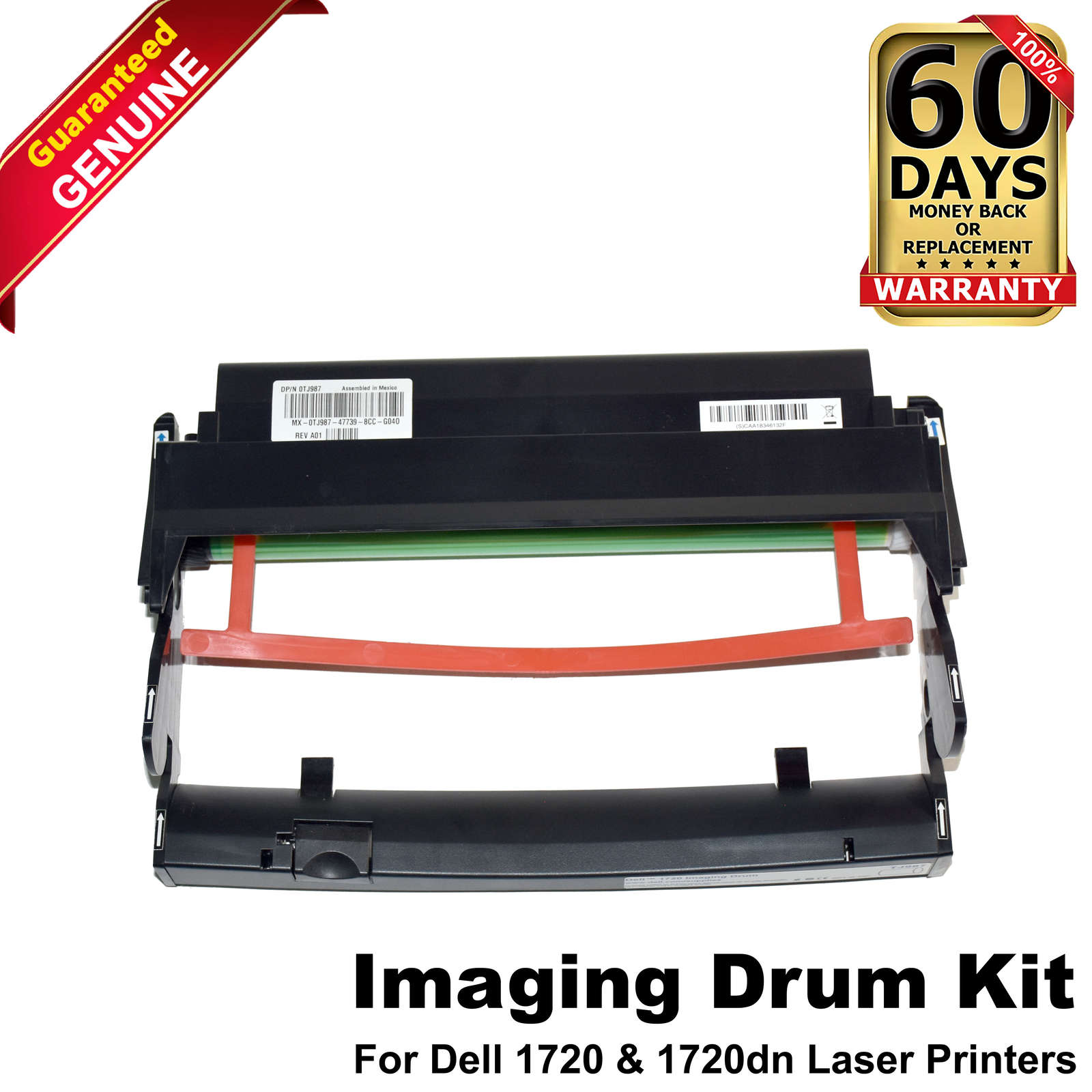 Dell Black 30000 Pages Imaging Drum Unit for Laser Printer 1720 1720DN TJ987