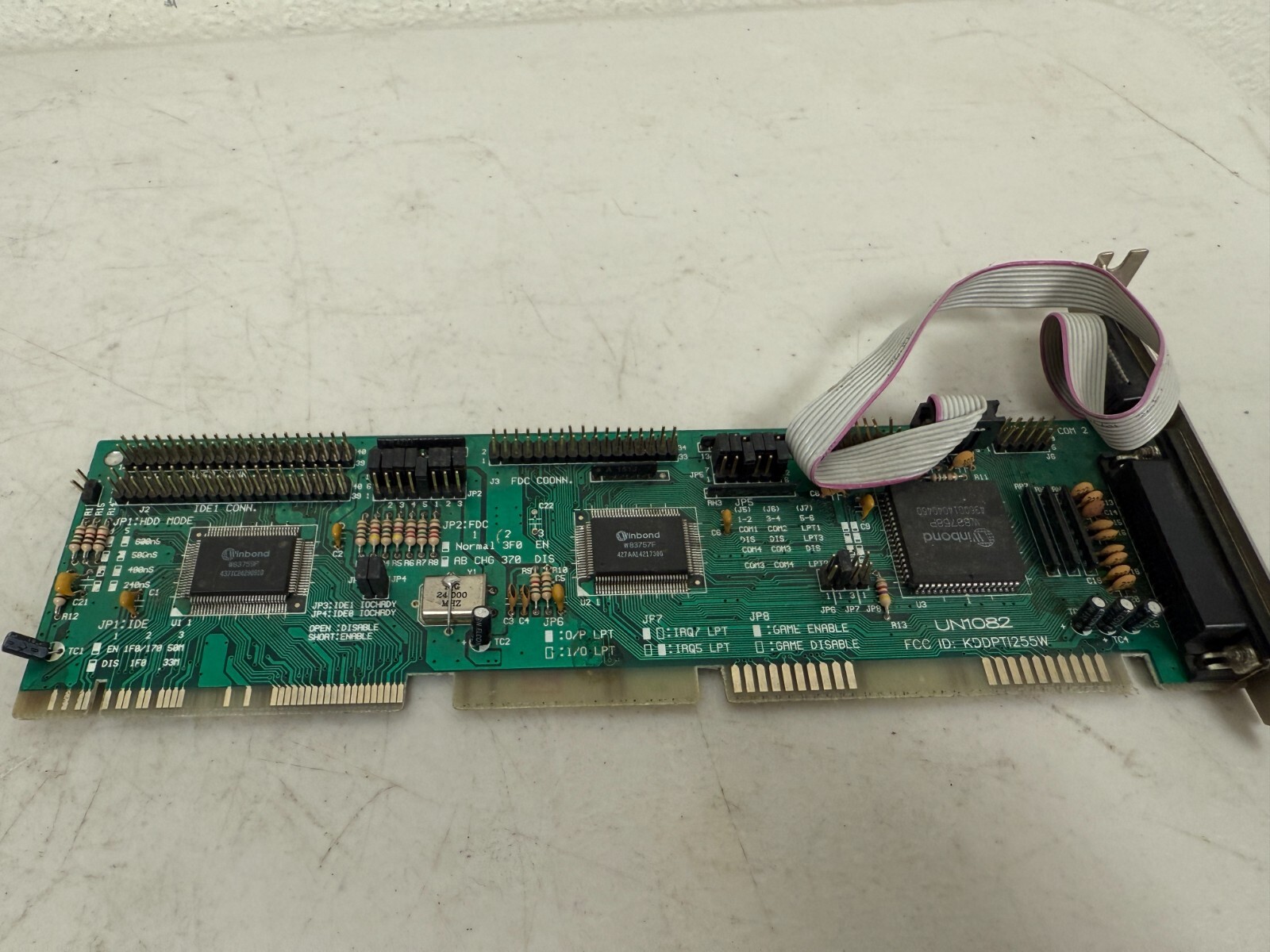 Dai-I Chi UN1082 Green Multi-I/O IDE FDC ISA Card