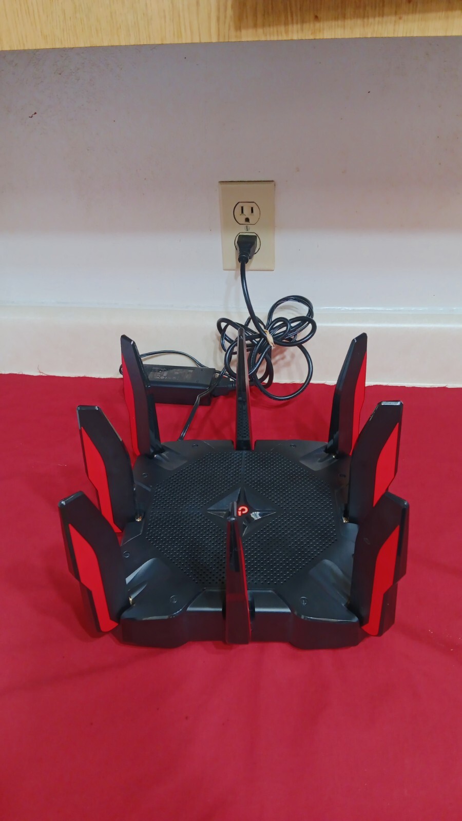 TP-LINK Archer AX1000 Tri-Band Wi-Fi 6 Gaming Router - Black/Red